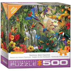 Tropical Bird Paradise 500 Piece Jigsaw Puzzle Eurographics (ONLINE ORDER ONLY)