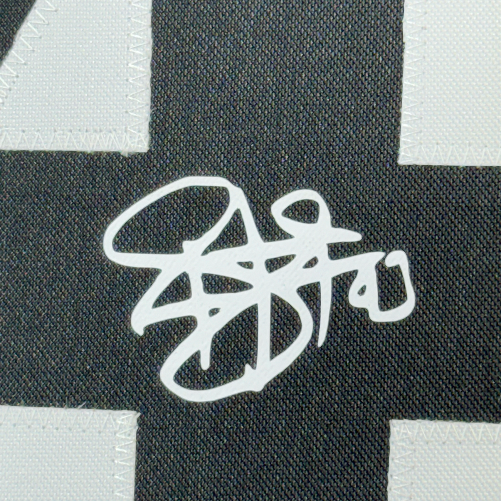 Framed Facsimile Autographed Troy Polamalu 35x39 Pittsburgh Bumble Bee Reprint Laser Auto Football (ONLINE ORDER ONLY)