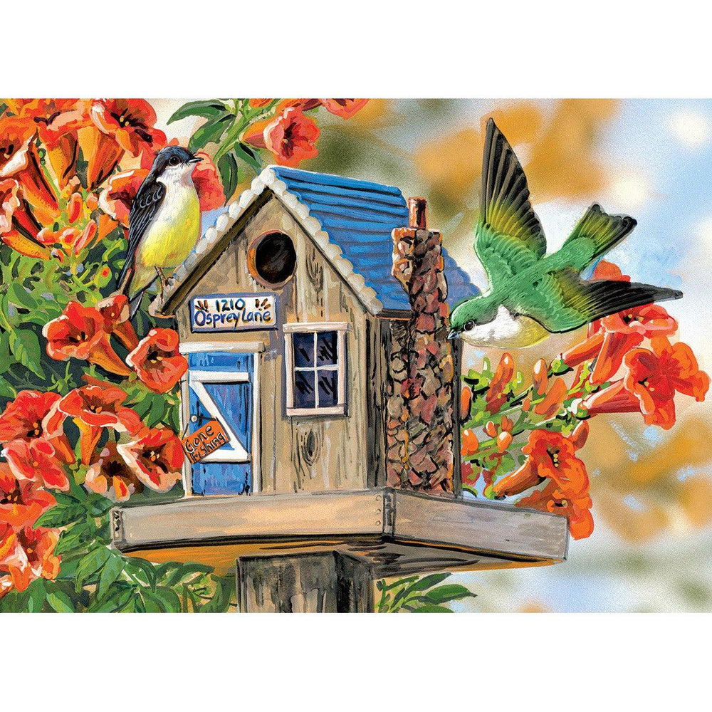 Trumpet Vines & Tree Sparrows 300 Large Piece Jigsaw Puzzle Eurographics (ONLINE ORDER ONLY)