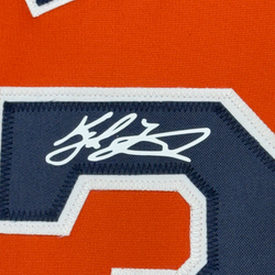 Framed Facsimile Autographed Kyle Tucker 35x39 Houston Orange Reprint Laser Auto Baseball Jersey (ONLINE ORDER ONLY)