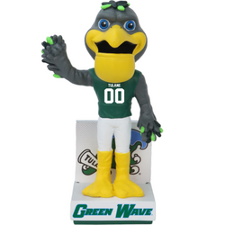 Riptide the Pelican Tulane Green Wave Mascot Bobblehead (ONLINE ORDER ONLY)