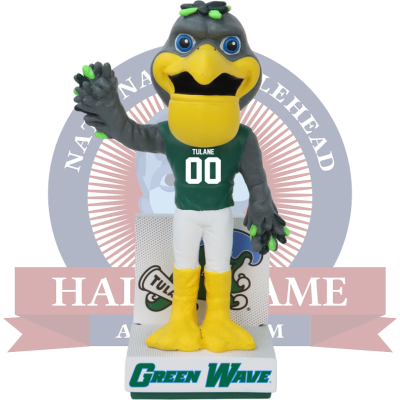 Riptide the Pelican Tulane Green Wave Mascot Bobblehead (ONLINE ORDER ONLY)