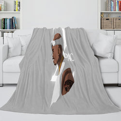 Tupac Amaru Shakur Flannel Blanket Fleece Throw Blanket Bedding Sets (Online Order Only)