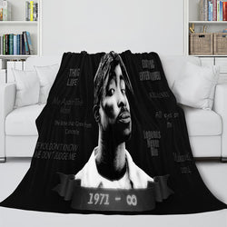 Tupac Amaru Shakur Flannel Blanket Fleece Throw Blanket Bedding Sets (Online Order Only)