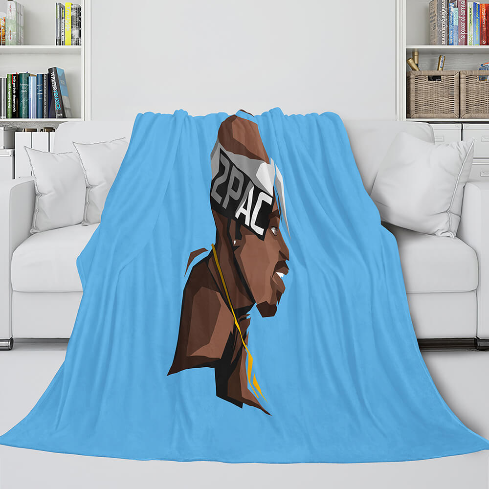 Tupac Amaru Shakur Flannel Blanket Fleece Throw Blanket Bedding Sets (Online Order Only)