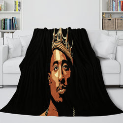 Tupac Amaru Shakur Flannel Blanket Fleece Throw Blanket Bedding Sets (Online Order Only)
