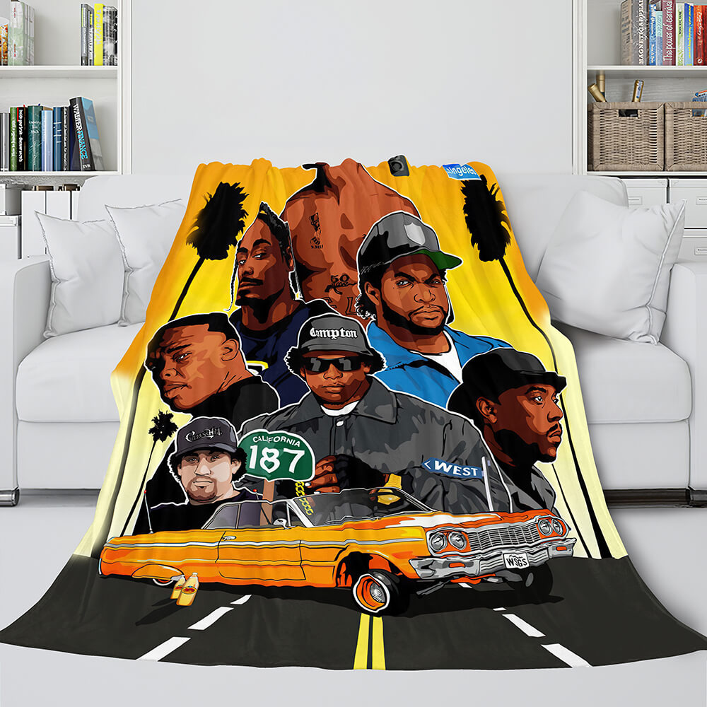 Tupac Amaru Shakur Flannel Blanket Fleece Throw Blanket Bedding Sets (Online Order Only)