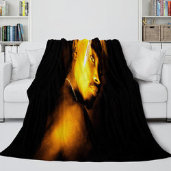 Tupac Amaru Shakur Flannel Blanket Fleece Throw Blanket Bedding Sets (Online Order Only)