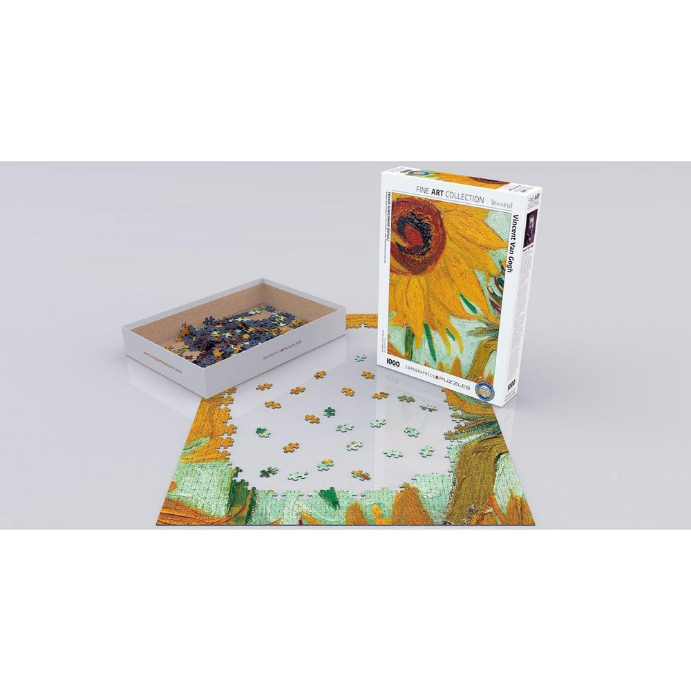 Twelve Sunflowers (Detail) 1000 Piece Jigsaw Puzzle Eurographics (ONLINE ORDER ONLY)