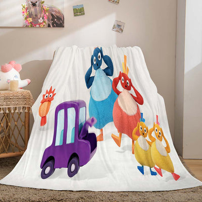 Twirlywoos Blanket Pattern Flannel Throw Room Decoration (Online Order Only)