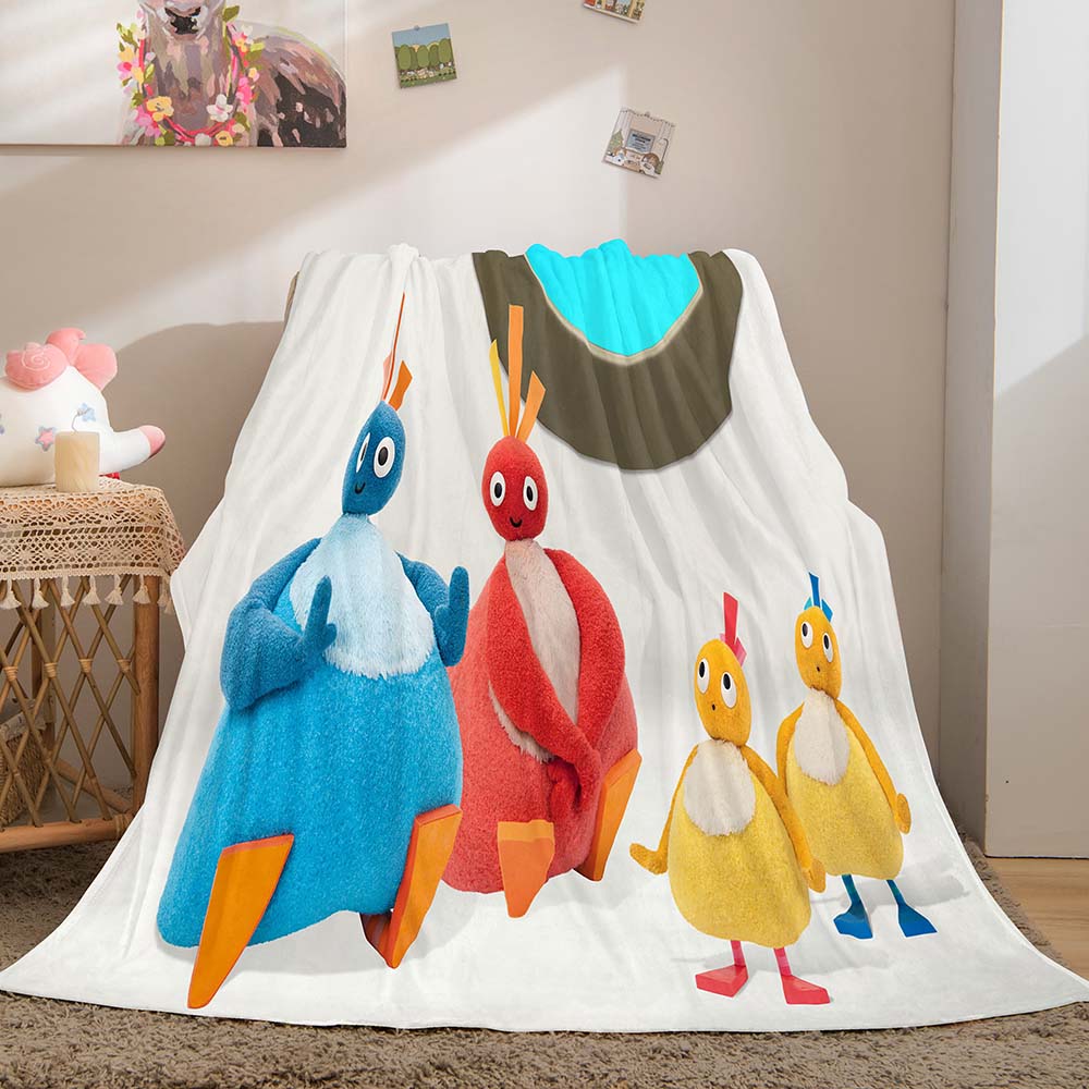 Twirlywoos Blanket Pattern Flannel Throw Room Decoration (Online Order Only)