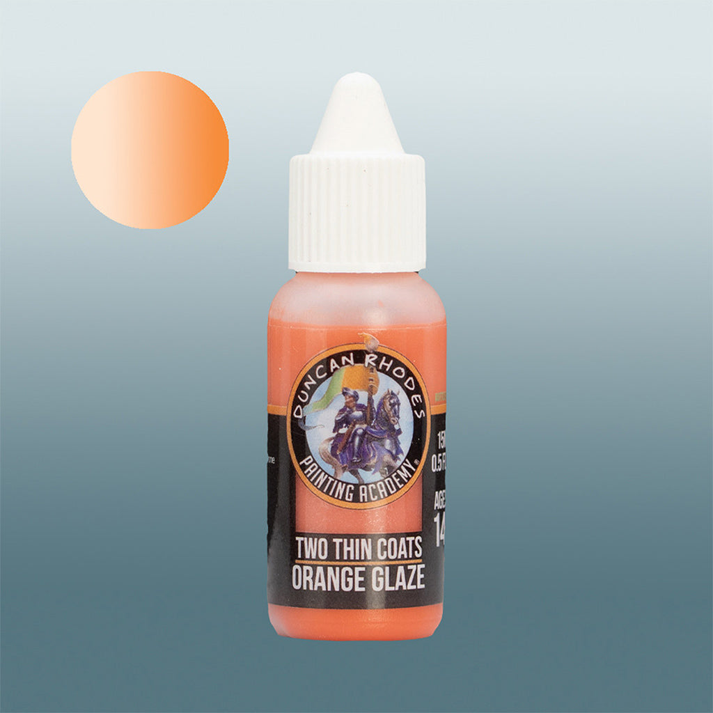 Two Thin Coats Glaze: Orange Glaze (ONLINE ORDER ONLY)
