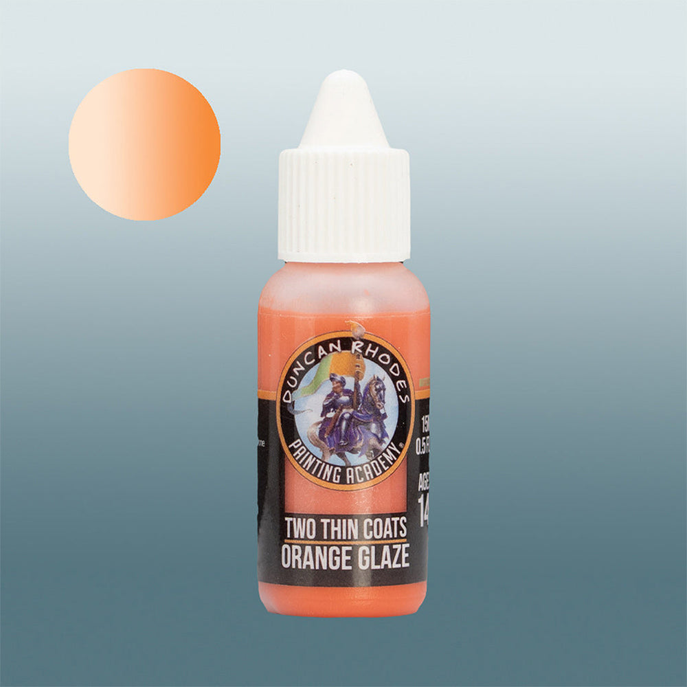 Two Thin Coats Glaze: Orange Glaze (ONLINE ORDER ONLY)