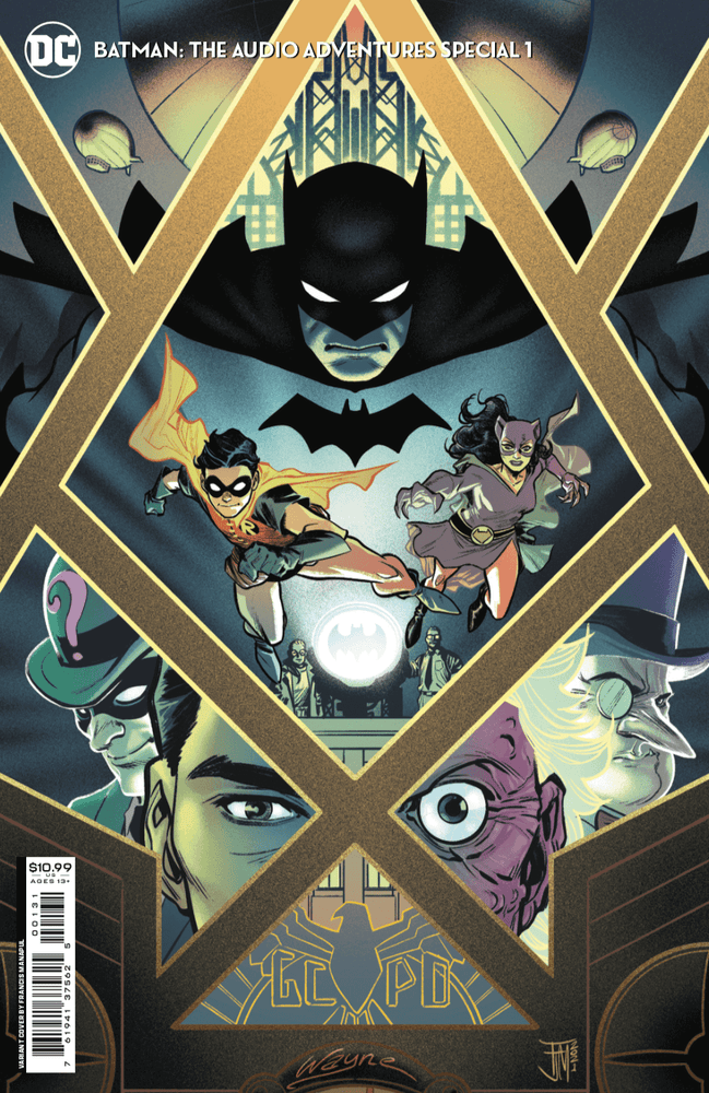 Batman The Audio Adventures Special #1 (One Shot) B Francis Manapul Card Stock Variant (10/12/2021) Dc (ONLINE ORDER ONLY)