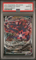 2021 POKEMON JAPANESE SWORD & SHIELD VMAX CLIMAX FULL ART ETERNATUS VMAX #110 PSA 10 (Online Order Only)
