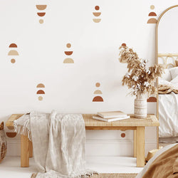 Boho Geometry Nursery Wall Stickers Vinyl Removable Decals Kids Room Decor (ONLINE ORDER ONLY)