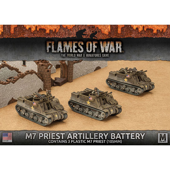 Flames of War: American M7 Priest Armored Artillery Battery (Mid War) (ONLINE ORDER ONLY)