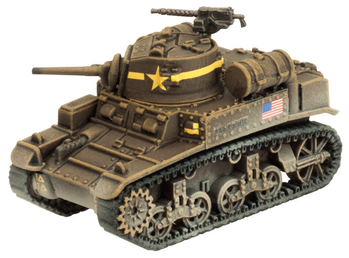 Flames of War: American M3 Stuart Light Tank Platoon (Mid War) (ONLINE ORDER ONLY)