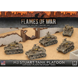 Flames of War: American M3 Stuart Light Tank Platoon (Mid War) (ONLINE ORDER ONLY)