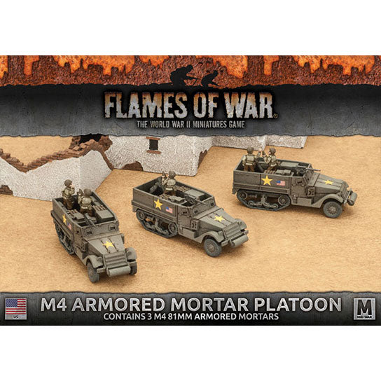 Flames of War: American M4 81mm Armored Mortar Platoon (Mid War) (ONLINE ORDER ONLY)