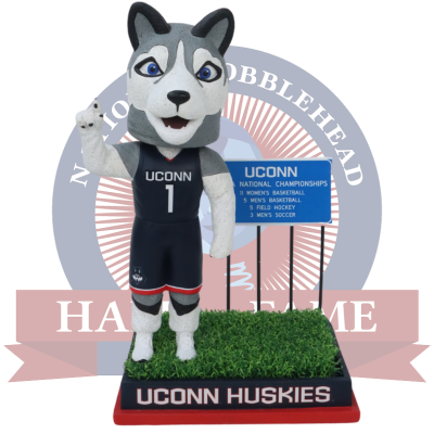 UConn Huskies National Champions Highway Sign Bobblehead (ONLINE ORDER ONLY)