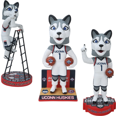 UConn Huskies 2024 NCAA Men's Basketball National Champions Bobbleheads (ONLINE ORDER ONLY)