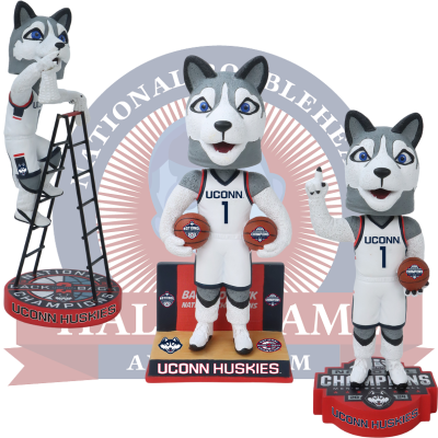 UConn Huskies 2024 NCAA Men's Basketball National Champions Bobbleheads (ONLINE ORDER ONLY)