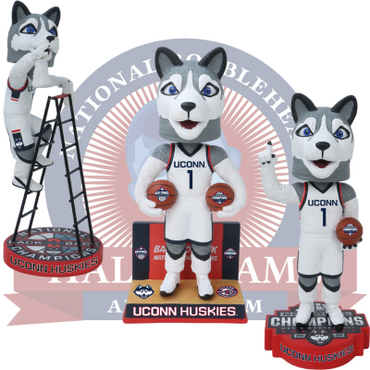 UConn Huskies 2024 NCAA Men's Basketball National Champions Bobbleheads (ONLINE ORDER ONLY)