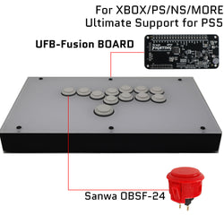 RAC-J800B All Buttons Arcade Joystick Fight Stick For PS4/PS3/Xbox/PC White/Black (Online Only)