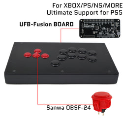 RAC-J802B All Button Leverless Arcade Game Controller for PC/PS/XBOX/SWITCH (Online Only)