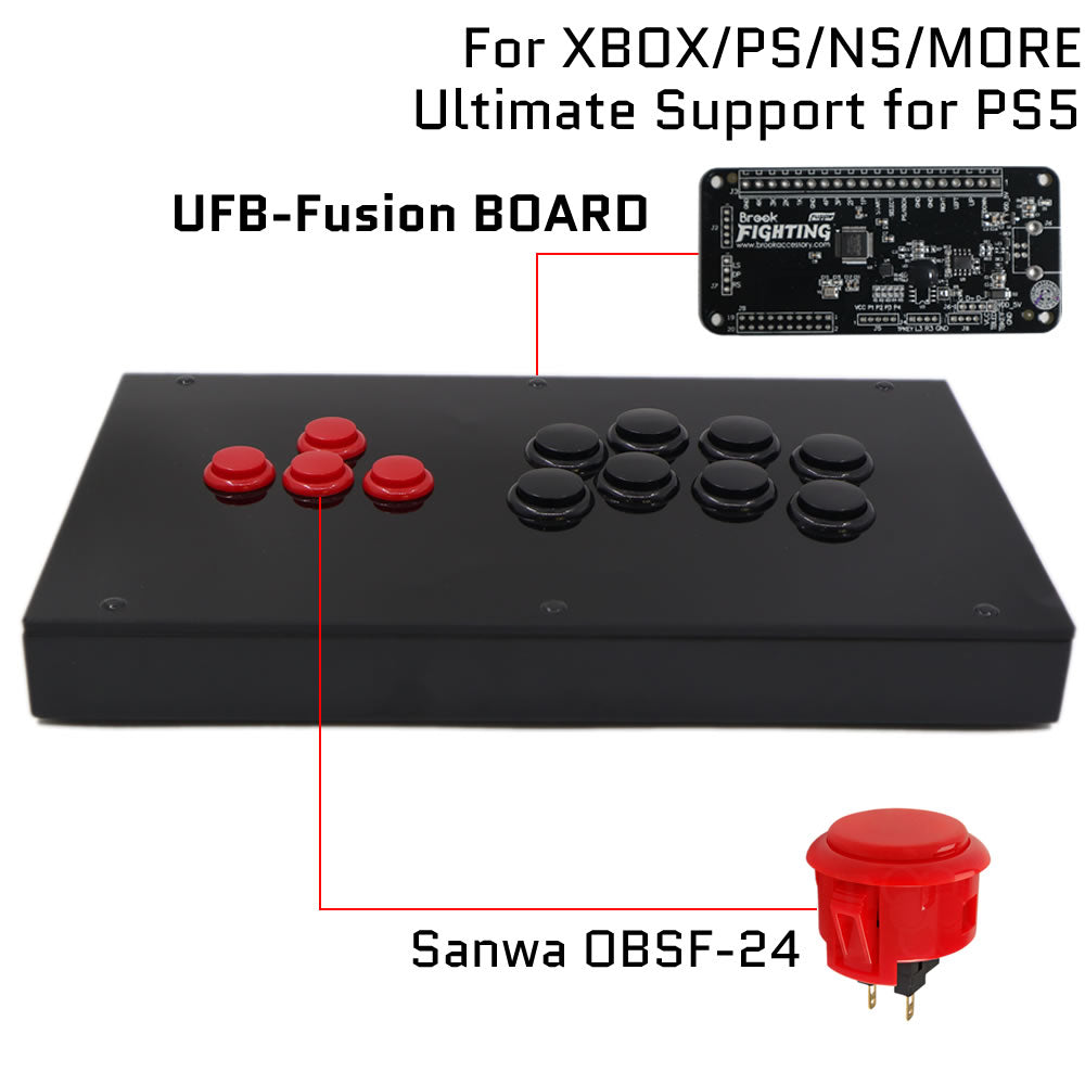 RAC-J800BB All-Button Leverless Arcade Controller for PC, PlayStation, Xbox & Switch (Online Only)