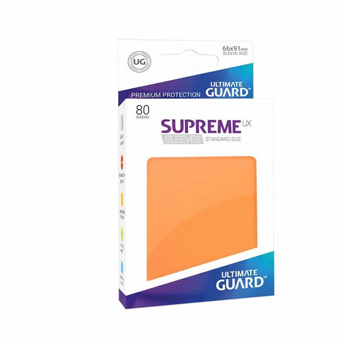 UGDDPR010545 Supreme Ux Standard Orange 66mm x 91mm Pack of 80 Sleeves (ONLINE ORDER ONLY)