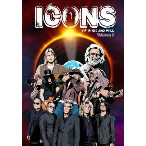 Icons of Rock 5: Jerry Garcia, Guns N' Roses, Bon Jovi and Kurt Cobain - Paperback (ONLINE ORDER ONLY)