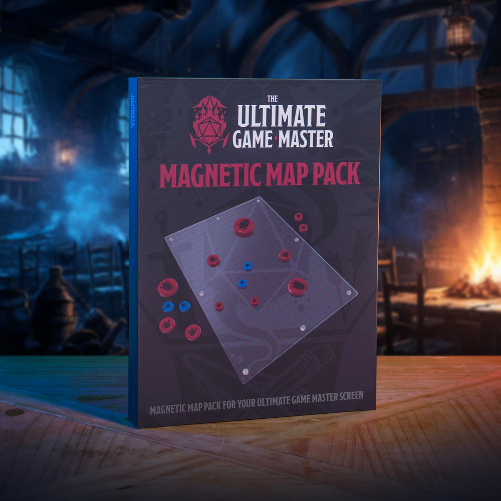 Magnetic Map Pack - Dry-Erase Battle Maps for D&D Combat & Game Master Screen (ONLINE ORDER ONLY)