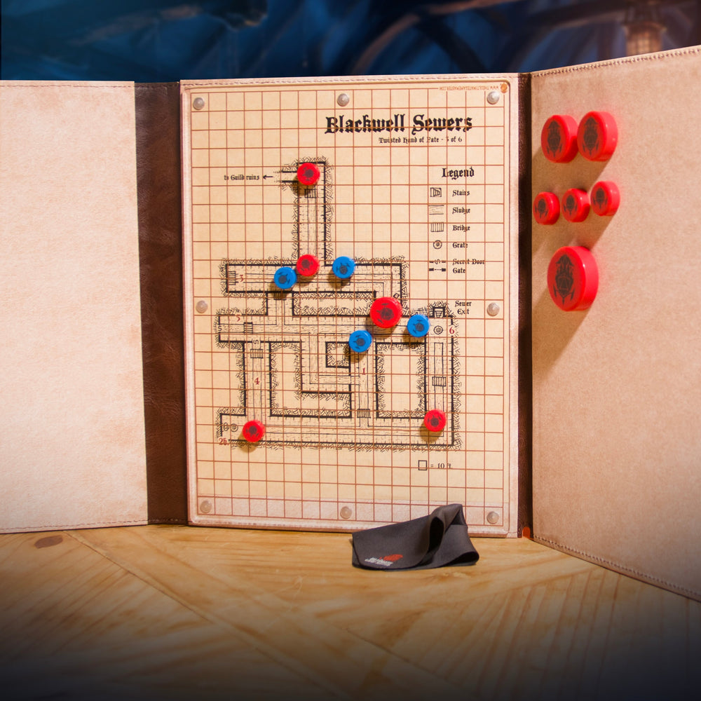 Magnetic Map Pack - Dry-Erase Battle Maps for D&D Combat & Game Master Screen (ONLINE ORDER ONLY)
