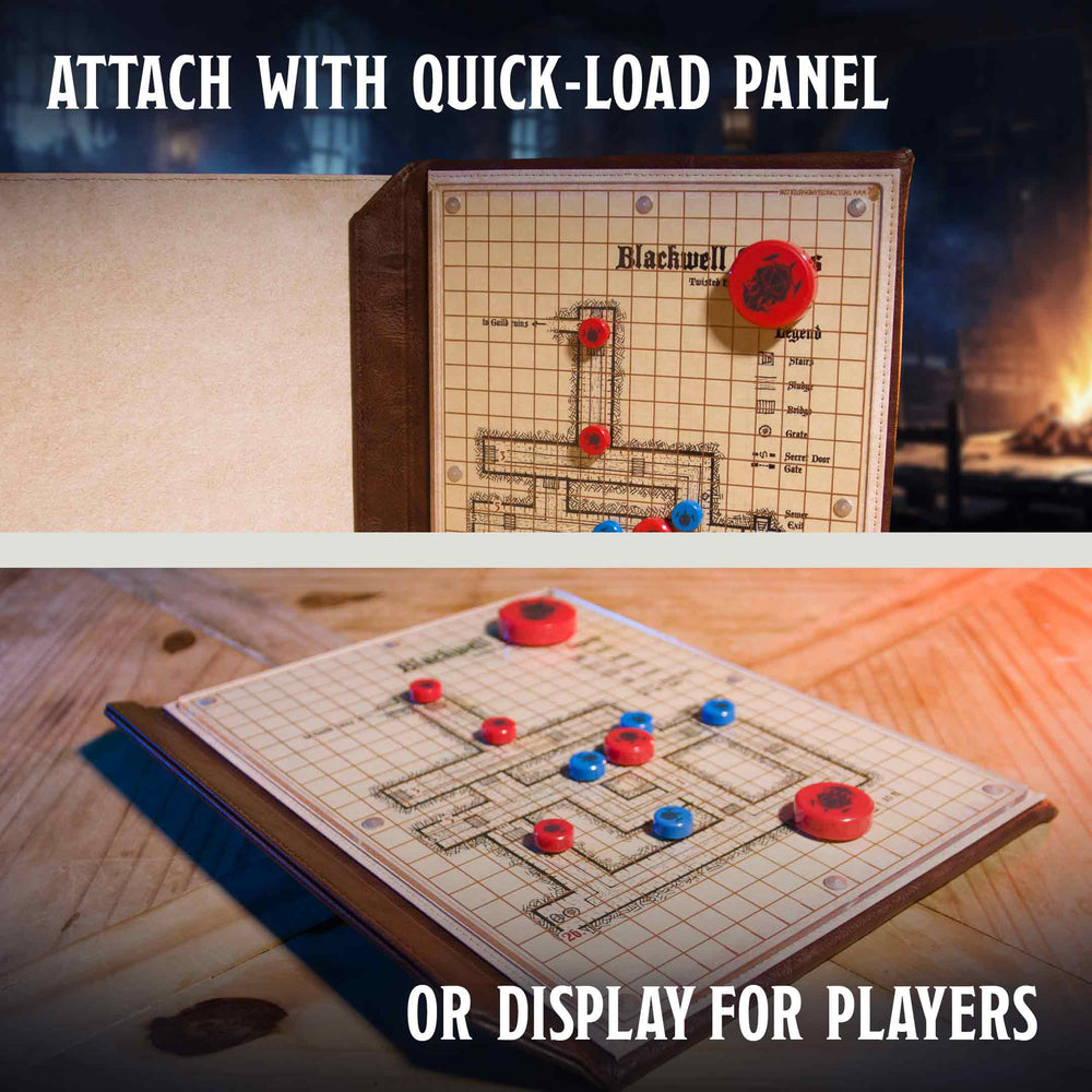 Magnetic Map Pack - Dry-Erase Battle Maps for D&D Combat & Game Master Screen (ONLINE ORDER ONLY)