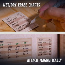 Blank Magnetic Charts - Custom DM Reference Sheets for TTRPG Game Master Screens (ONLINE ORDER ONLY)