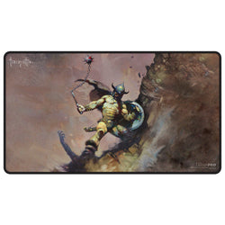 Ultra Pro Playmat: Black Stitched Frank Frazetta - Warrior with Ball and Chain