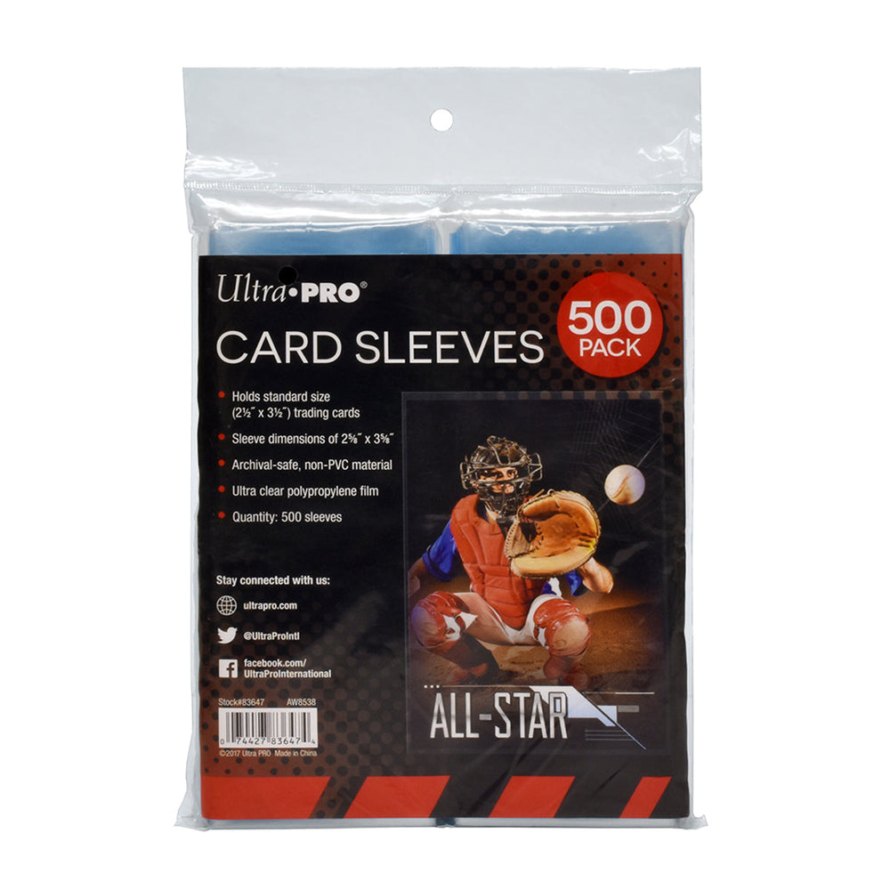 Ultra PRO: Soft Card Sleeves - 2-1/2" X 3-1/2" (Penny Sleeves) - 500 ct. (Online Order Only)
