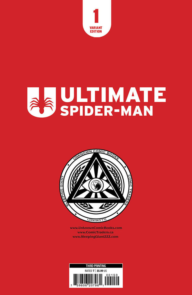 [Signed by Hickman] Ultimate Spider-Man #1 B&W CON VIRGIN Unknown Comics Matrazzo Exclusive Var [INST] 3rd PTG (ONLINE ORDER ONLY)