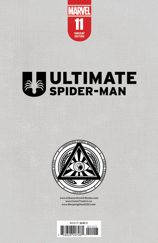 ULTIMATE SPIDER-MAN #11 UNKNOWN COMICS KAARE ANDREWS EXCLUSIVE VIRGIN VAR (11/20/2024) (ONLINE ORDER ONLY)