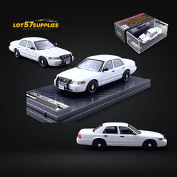 Rollin Ford Crown Victoria White Undercover Unmarked Police Car 1:64 (ONLINE ORDER ONLY)