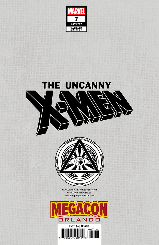 [Foil] Uncanny X-Men #7 Unknown Comics David Nakayama Exclusive Virgin MEGACON 2025 Var (12/11/2024) (ONLINE ORDER ONLY)