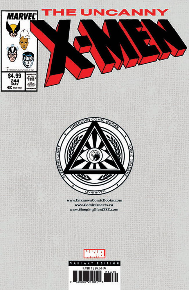 [Foil] Uncanny X-Men #244 Facsimile Unknown Comics Marc Silvestri Exclusive Var (10/02/2024) (ONLINE ORDER ONLY)