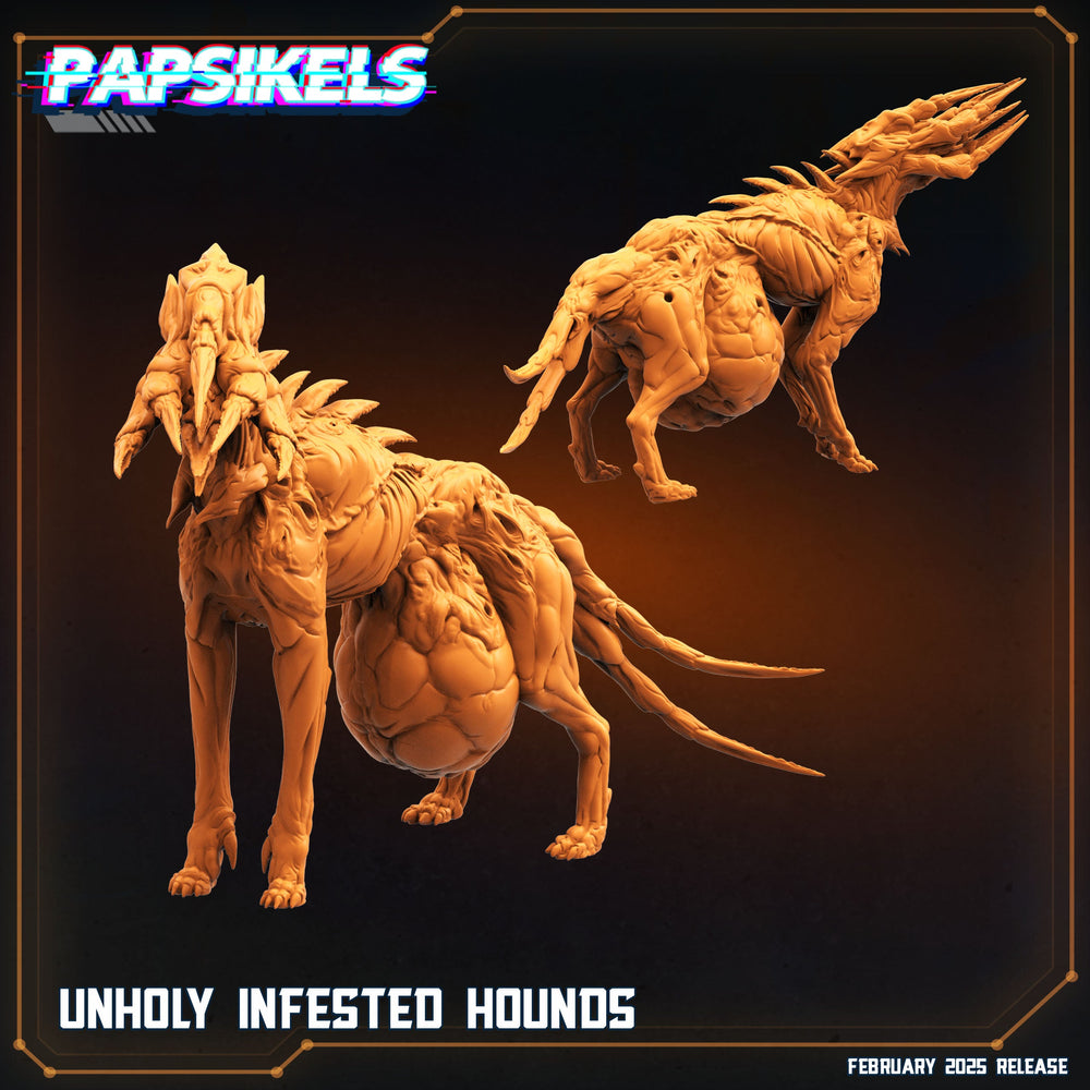 3D Printed Papsikels Unholy Infested Hounds 28mm 32mm (Online Only)