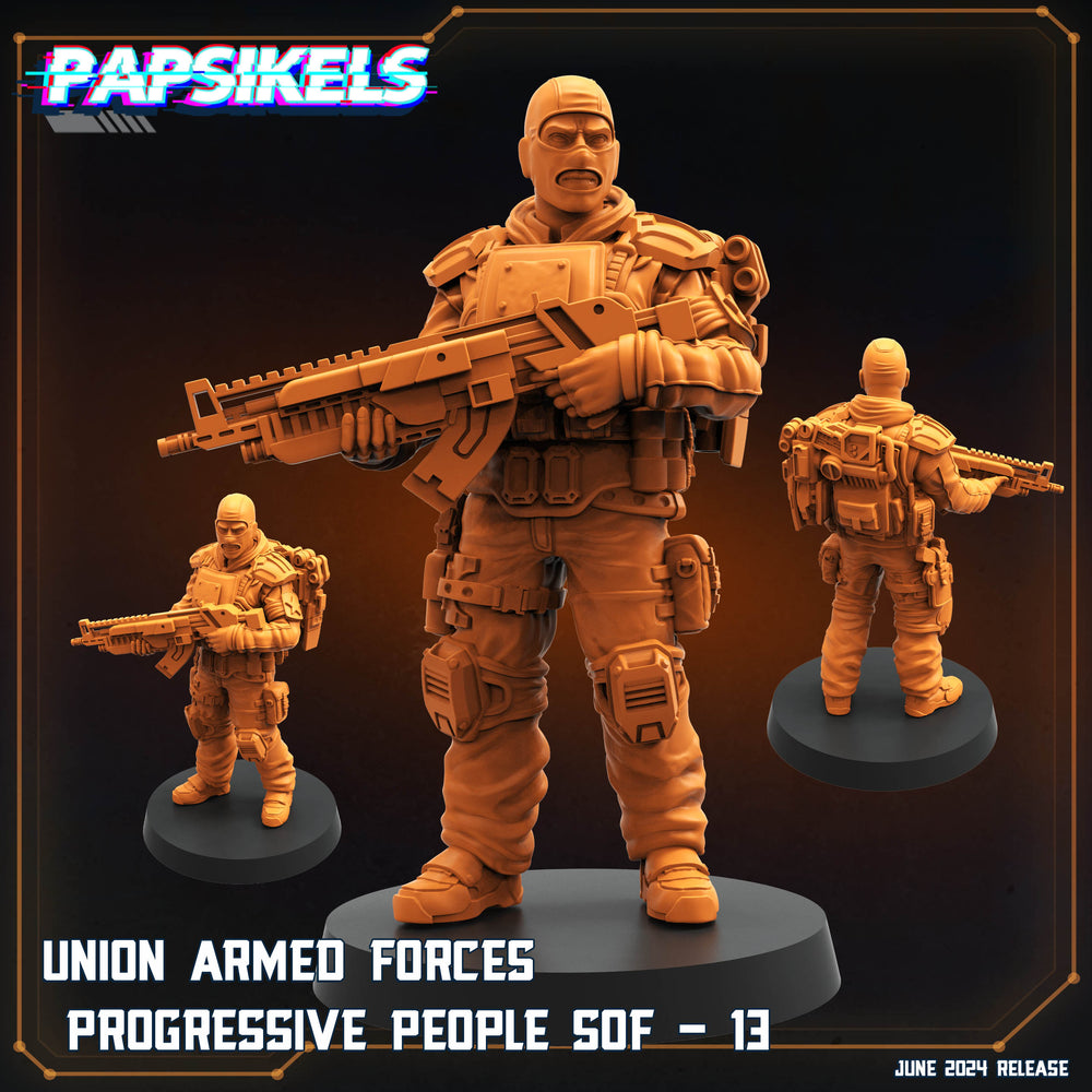 3D Printed Papsikels Union Armed Forces Progressive People Sof 13 JUNE 2024 SCIFI 28mm 32mm (Online Only)