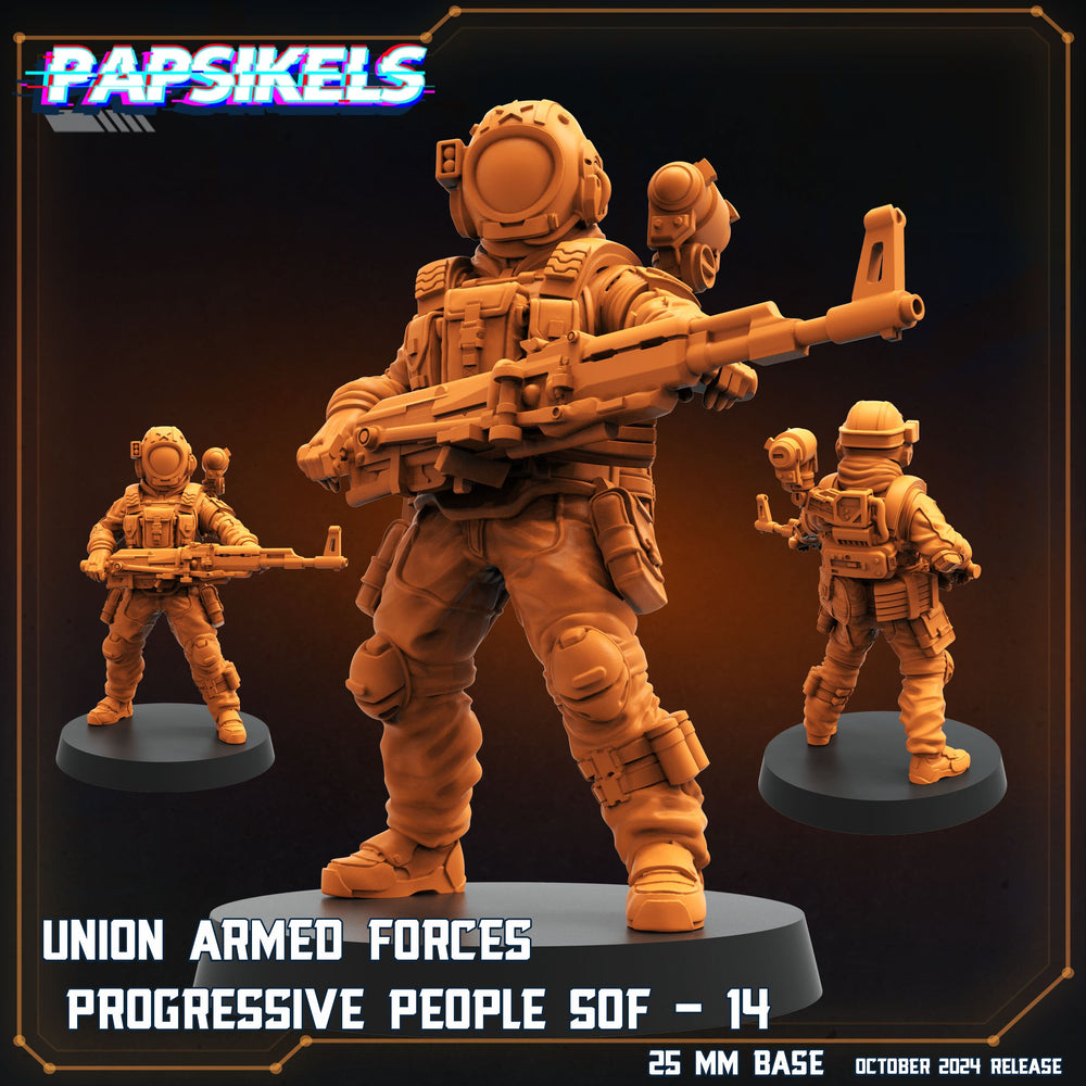 3D Printed Papsikels Union Armed Forces Progressive People Set October 2024 SciFi 28mm 32mm (Online Only)