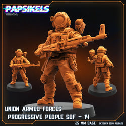 3D Printed Papsikels Union Armed Forces Progressive People Set October 2024 SciFi 28mm 32mm (Online Only)