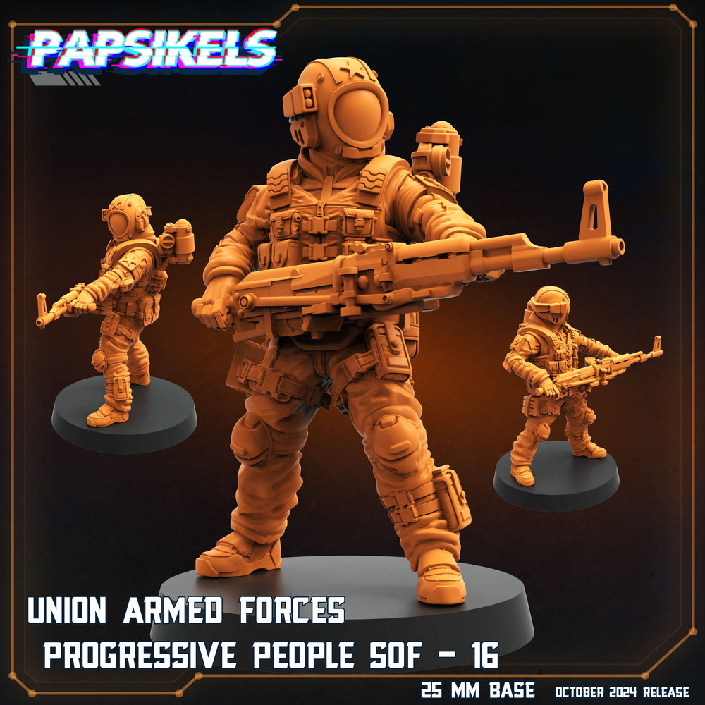 3D Printed Papsikels Union Armed Forces Progressive People Set October 2024 SciFi 28mm 32mm (Online Only)