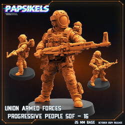 3D Printed Papsikels Union Armed Forces Progressive People Set October 2024 SciFi 28mm 32mm (Online Only)